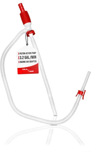 Vista 11 de TERA PUMP Bomba manual de tambor de mano, 5.5 GPM, sifón resistente a productos químicos, ácido resistente y bomba de base de agua para gasolina