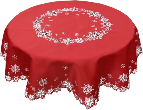 Vista 7 de Juego de 4 servilletas bordadas con copos de nieve para Navidad e invierno (doradas, servilletas de 12 x 12 pulgadas)