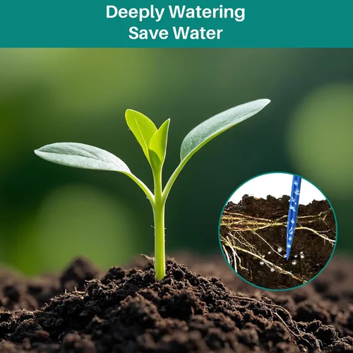 Vista 4 de Sistema de riego por goteo solar de 4 W con batería para 15 plantas en maceta Solar Watering System with Digital Programmable Smart Watering