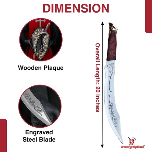Vista 2 de Colección de dagas de fantasía y medieval de Armory Replicas™ – Élfica, Templaria, Ranger, Rompe-espada y más