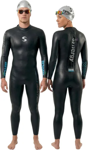 Vista 2 de Synergy Men's Volution 3/2mm Triathlon Wetsuit - Full Sleeve Open Water
