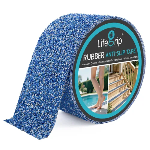 Vista 7 de Lifegrip - Cinta de tracción antideslizante, cinta de fricción de 1 pulgada x 15 pies, el mejor agarre, adhesivo abrasivo para escaleras, peldaños