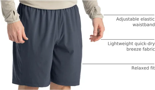 Vista 3 de Free Fly Pantalones cortos Breeze para hombre, entrepierna de 8 pulgadas, de secado rápido, ligeros, con protección solar UPF 50+