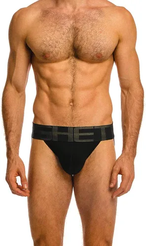 Vista 3 de BSHETR Suspensorio para hombre con banda súper ancha, algodón básico transpirable para hombres