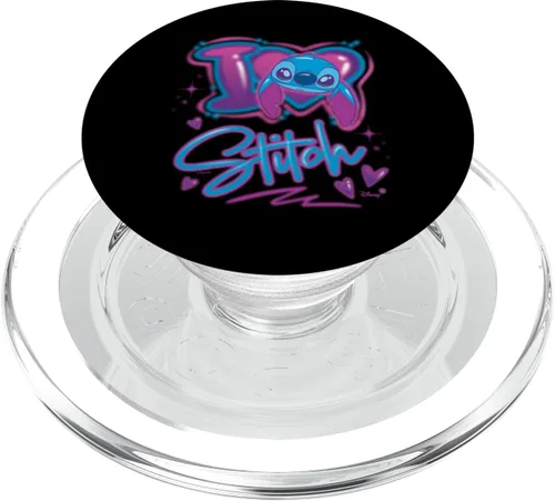 Vista 8 de Lilo & Stitch - PopSockets PopGrip estándar con diseño de I Love Stitch