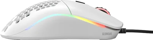 Vista 5 de Glorious Mouse para juegos - Modelo O blanco mate 236oz Superlight Honeycomb USB Gaming Mouse