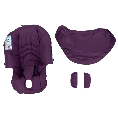 Vista 8 de Kit de cambio y lavado, cubierta protectora para sombrilla del dosel, compatible con los cochecitos con asiento de automóvil Doona (Beige y Negro)