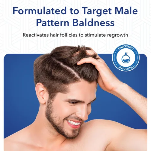 Vista 5 de Hair Regen Minoxidil Foam para hombres 5% - Tratamiento de crecimiento del cabello para hombres para él - Espuma tópica Minoxidil para hombres