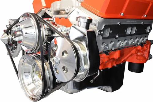 Vista 4 de SBC, billet ajustable, soporte de bomba de dirección, LWP 350 Small Block Chevy 551522