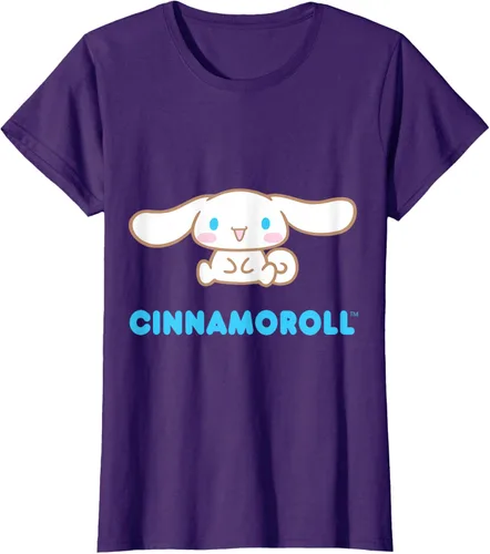 Vista 13 de Cinnamoroll Character Front and Back T-Shirt S Negro