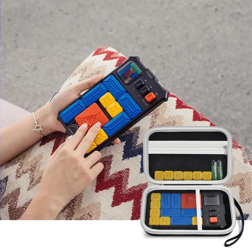 Vista 7 de casmilee Funda compatible con Giiker Super Slide Brain Games, bolsa organizadora de rompecabezas Brain Teaser, bolsa de almacenamiento, soporte