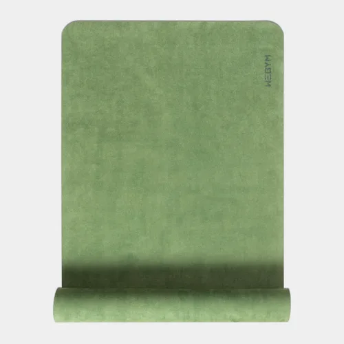 Vista 15 de WeGym Esterilla de yoga, esterilla de ejercicios de 4 mm acolchada para yoga, pilates, entrenamientos en casa - Esterilla de yoga de ante