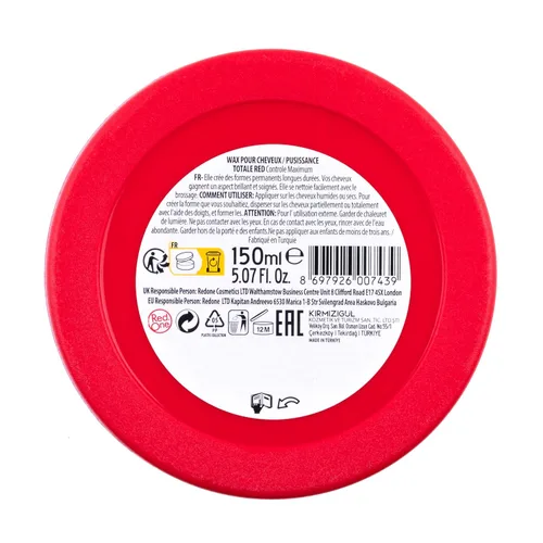 Vista 9 de Redone Cera para el cabello roja de 5.1 fl oz Ultra agarre y control máximo Cera de peinado de alto brillo para hombres y mujeres Control