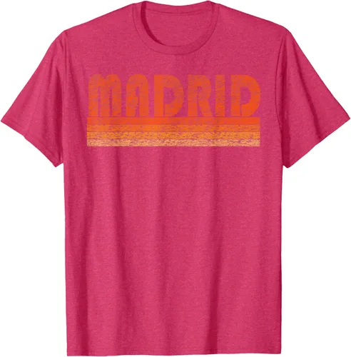 Vista 24 de clásico Retro Madrid playera, hombre 3XL, Asphalt Negro