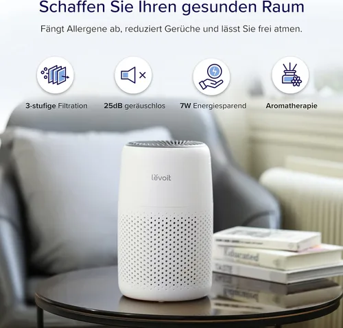 Vista 6 de LEVOIT Purificadores de aire para el hogar y el dormitorio con esponja de fragancia (Core 200S, Core Mini)