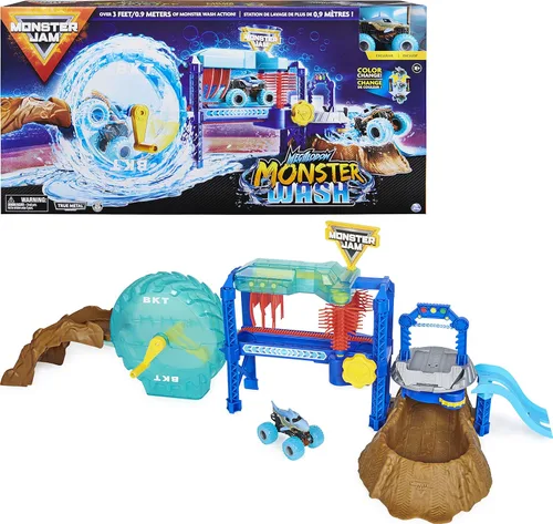 Vista 9 de Monster Jam, pack oficial de 12 camiones monstruo fundidos a presión a escala 1:64 para niños y niñas, juguetes para niños de 4-6 años en adelante