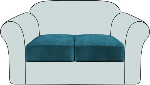 Vista 36 de Funda de cojín elástica de terciopelo, funda de felpa para asiento de sofá, protector de muebles antideslizante para silla/sofá biplaza/sofá
