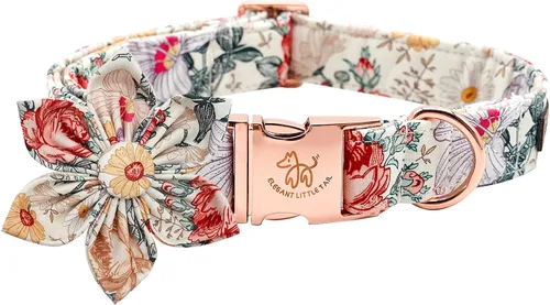 Vista 8 de Collar para perro Elegant little tail de otoño, collares para mascotas de Halloween con flor, lindo estampado de calabaza, collar para cachorro B