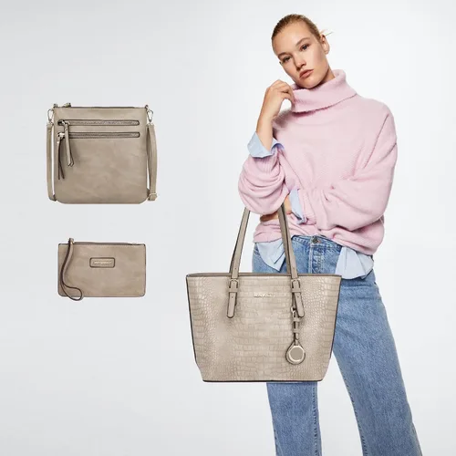 Vista 5 de Montana West Totes - Bolso de mano grande con cartera para mujer 3 piezas