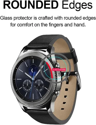 Vista 3 de Supershieldz Protector de pantalla de vidrio templado diseñado para Huawei Watch 2 y Huawei Watch 2 Classic, (cobertura de pantalla completa)
