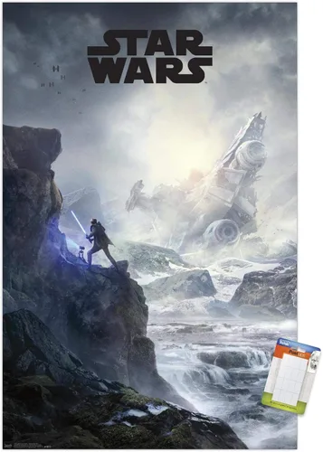 Vista 17 de Trends International Star Wars: Jedi Fallen Order - Póster de pared con clave de acantilado, 14.725 x 22.375 pulgadas, versión enmarcada de madera