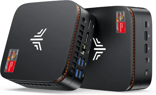 Vista 11 de KAMRUI Mini PC, E3B 32 GB RAM 512 GB SSD Mini computadoras para juegos AMD Ryzen 5 7430U Micro computadora de escritorio