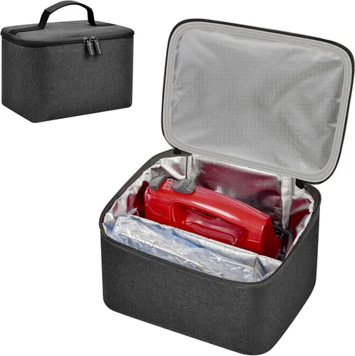 Vista 8 de Bolsa de transporte para batidora de mano digital para batidoras de mano KitchenAid 5/6/7/9 Ultra Power Speed, estuche de almacenamiento de viaje