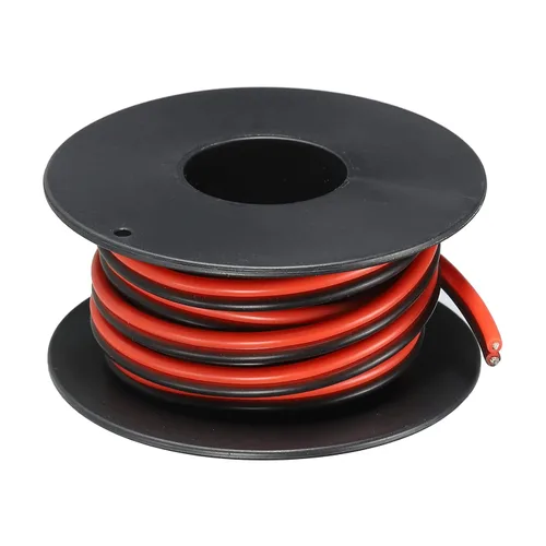 Vista 10 de MECCANIXITY Alambre de calibre 14, 2 conductores, alambre de silicona paralelo de 14 AWG, alambre trenzado de alambre de cobre estañado, carrete