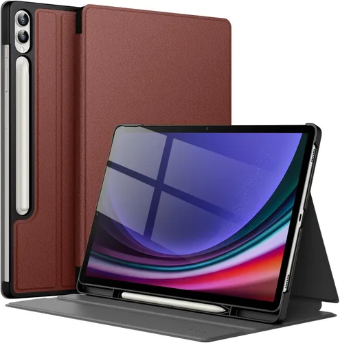 Vista 12 de JETech Funda para Samsung Galaxy Tab S10 Plus/Tab S9 Plus de 12.4 pulgadas con soporte para S Pen y funda protectora para tableta, diseño de folio