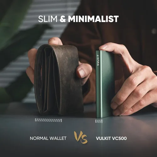 Vista 49 de VULKIT Cartera delgada minimalista para tarjetas VC500 VC500C, Rosado, Minimalista