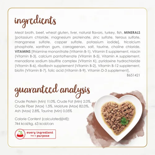 Vista 5 de Purina Fancy Feast Gourmet Naturals - Alimento húmedo para gatos, receta natural de carne de res en salsa concentrada para gatos