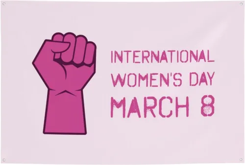 Vista 14 de Día de la Mujer Marzo es el Mes de la Historia de la Mujer Pancarta de 70 x 35 pulgadas Fondo de fotografía de fiesta de vacaciones