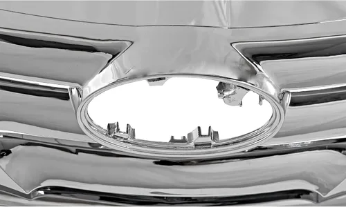 Vista 7 de Evan Fischer Conjunto de rejilla compatible con Hyundai Sonata 2011-2013 carcasa cromada con inserto de plástico pintable