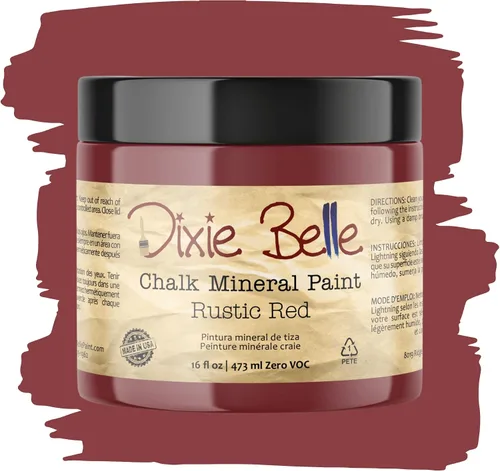 Vista 103 de Pintura para muebles con acabado de tiza Dixie Belle Paint Company - Amatista (4oz) - Pintura mineral de tiza chic púrpura profundo mate