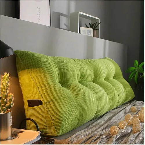 Vista 8 de Triangular Headboard Pillow Bed Wedge Pillow Large Reading Pillow Comfortable Lumbar Bed Pillow Reading Backrest Cushion with Removable Washable