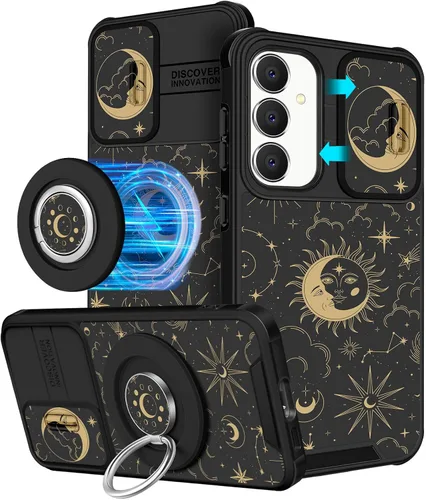 Vista 69 de Funermei Funda para teléfono Samsung Galaxy A15 5G - [2 en 1] Funda para teléfono de mujeres lindas chicas, diseño femenino de mariposa negra
