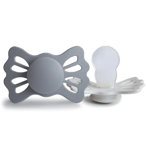 Vista 25 de FRIGG Daisy SilkySoft Chupete de Silicona para Bebé Fabricado en Dinamarca Sin BPA (Rosa Bebé/Lila Suave, 0-6 Meses)