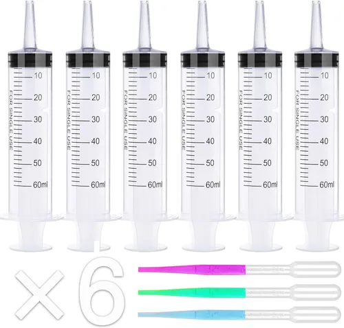 Vista 18 de Jeringa de 1ml sin aguja - 1 ml Jeringas pequeñas de plástico estériles empaquetadas individualmente con tapa para estudiantes de medicina