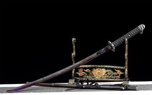 Vista 9 de Sekiro: Shadows Die Twice Cosplay Hecho a mano Real Katana Espada japonesa Samurai Espada 9260 Primavera Acero