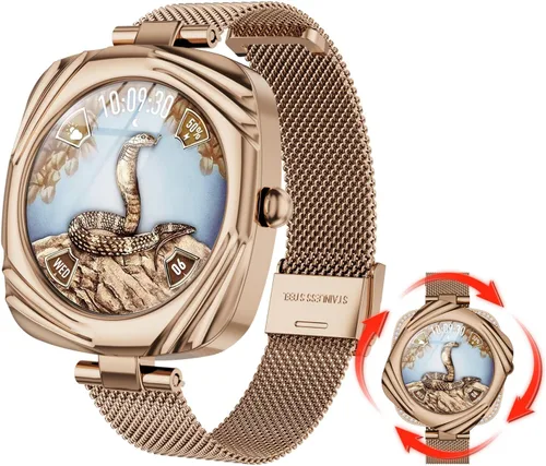 Vista 8 de J-CD Reloj inteligente para hombre, pantalla HD de 1.32 pulgadas, compatible con hacer y recibir llamadas, monitor de sueño, modo deportivo, reloj