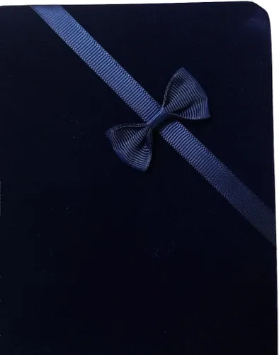 Vista 4 de Caja de regalo para joyería, collar, pendiente y pulsera, XL, azul marino