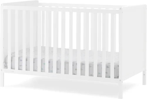 Vista 8 de Delta Children Ruby - Juego de 2 piezas para cuna convertible y cambiador 6 en 1, certificado Greenguard Gold, blanco bianca