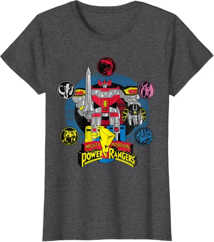 Vista 5 de Power Rangers Camiseta Megazord Asfalto