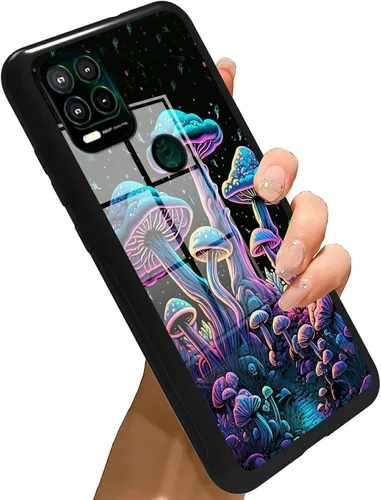 Vista 306 de Funda para Motorola Moto G Stylus 5G 2021 de vidrio templado, funda negra con diseño de mujer negra africana para mujeres y hombres, antiarañazos, a