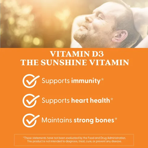 Vista 6 de Doctor's Best Vitamina D3 5000UI, sin OGM, sin gluten y soja, regula la función inmunitaria, favorece huesos saludables, blanco, sin sabor, 180