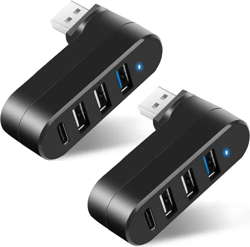 Vista 8 de Hub USB para laptop, 4 puertos USB 3.0 Hub USB Splitter USB Extender USB para laptop, MacBook, Mac Pro, Mac mini, iMac, Surface Pro, XPS, PC, unidad