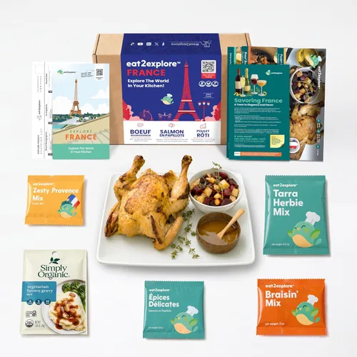 Vista 27 de eat2explore Kit de cocina global para adultos, recetas auténticas, especias esenciales y maridajes de bebidas, perfecto para citas nocturnas