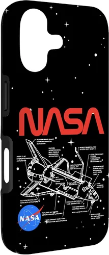 Vista 3 de NASA Carcasa con logotipo de Space Shuttle Schematic para iPhone 17