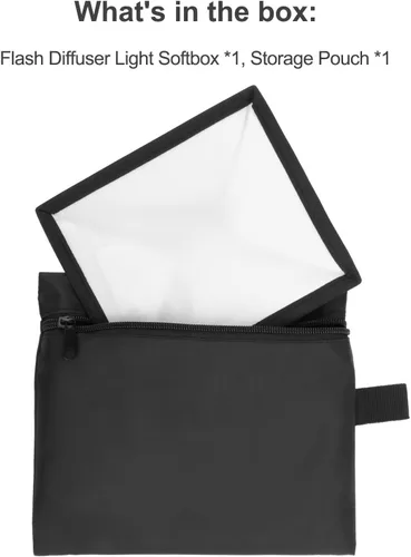 Vista 4 de 15 cm x 17 cm/6" x 7" Difusor de flash universal plegable Mini Studio Softbox para Canon, Nikon, Sony, Pentax, Olympus, Panasonic Lumix, Neewer