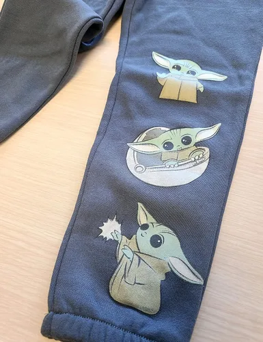 Vista 4 de STAR WARS Mandalorian Grogu - Pijama de manga larga de forro polar suave para niños pequeños